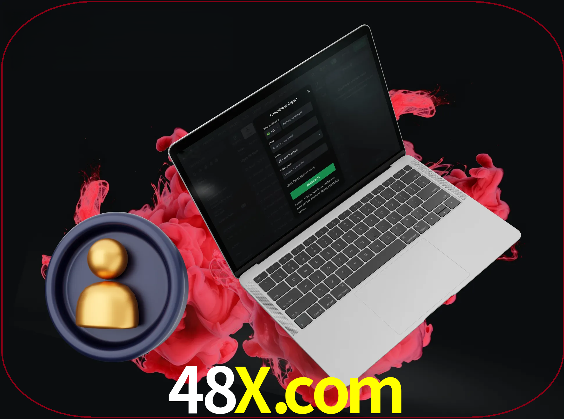 No cabeçalho do site 48x, clique no botão que o levará a um formulário especial onde terá de introduzir as suas informações actuais.